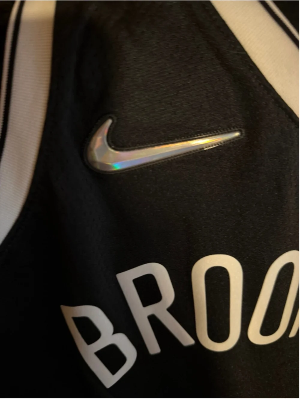 Men’s XL Nike NBA Brooklyn Jersey Black White No Number